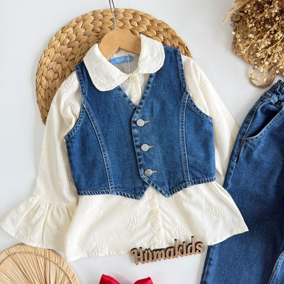 Denim 3'lü Takım 4-5 YAŞ