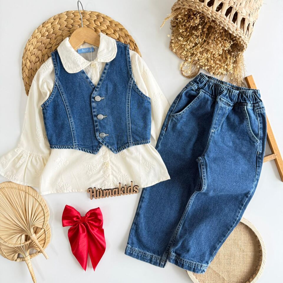 Denim 3'lü Takım 4-5 YAŞ