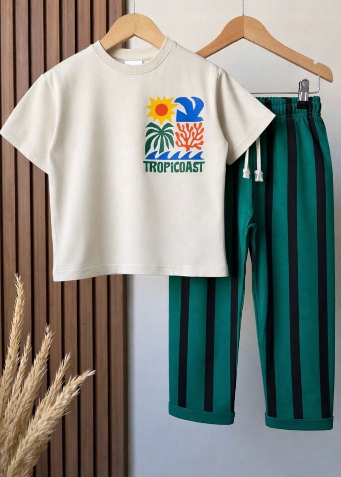 Çizgili Tropic Takım 4-5 YAŞ