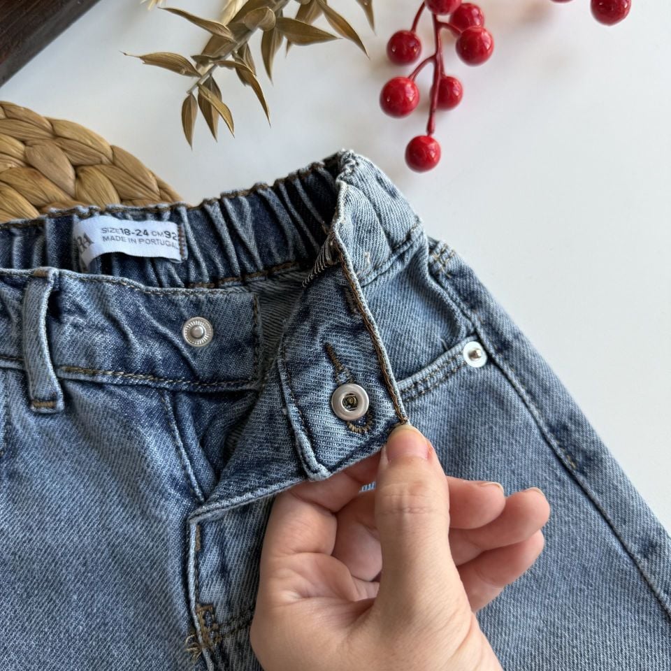 Kalp Baskılı Jean