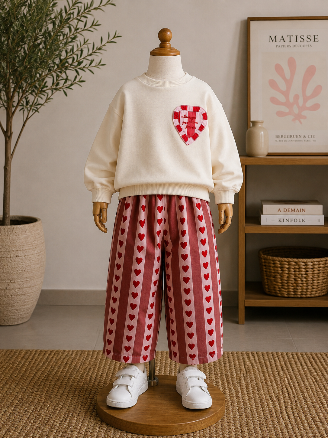 Kalpli Ekru Sweat 6-7 YAŞ