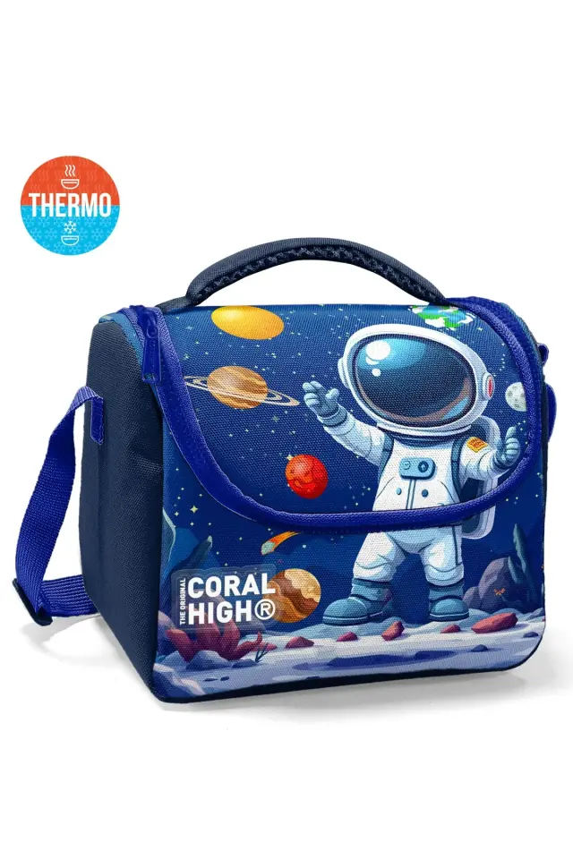 Coral High Kids Lacivert Astronot Desenli 3’lü Okul Çanta Seti SET0133252 Adet