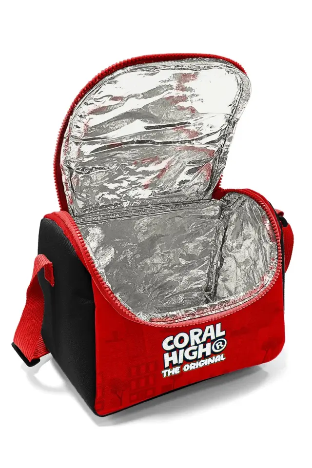 CORAL HİGH Minik Yuva Sırt Çantası Kırmızı Mavi İtfafiye Desenli İki Bölmeli Adet