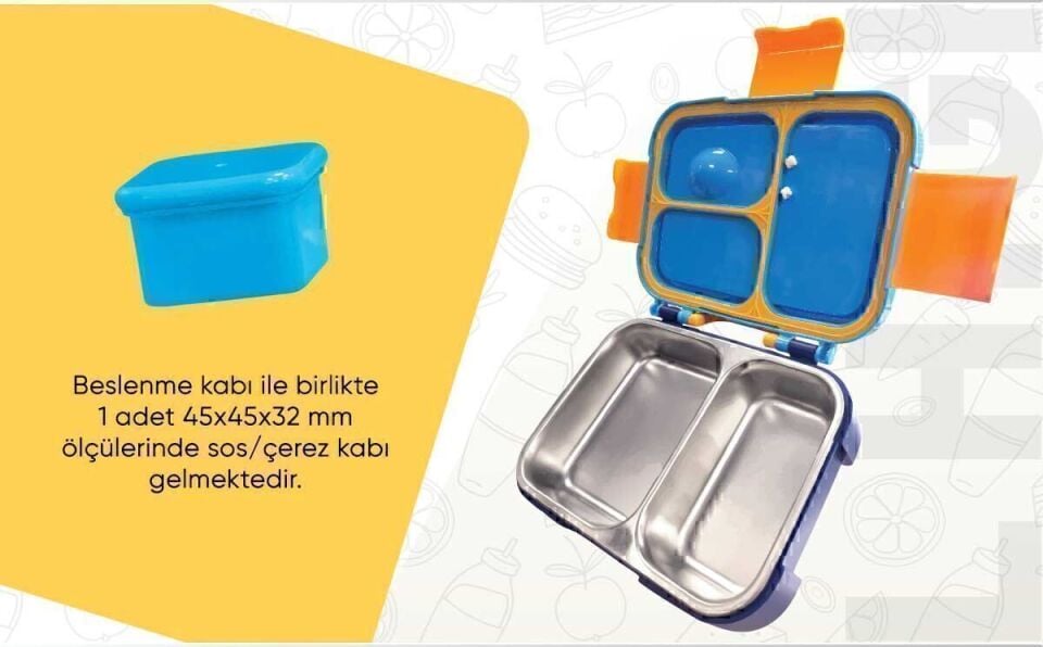 Coral High Kids Kırmızı İtfaiye Desenli Paslanmaz Çelik Beslenme Kabı 39163 Adet