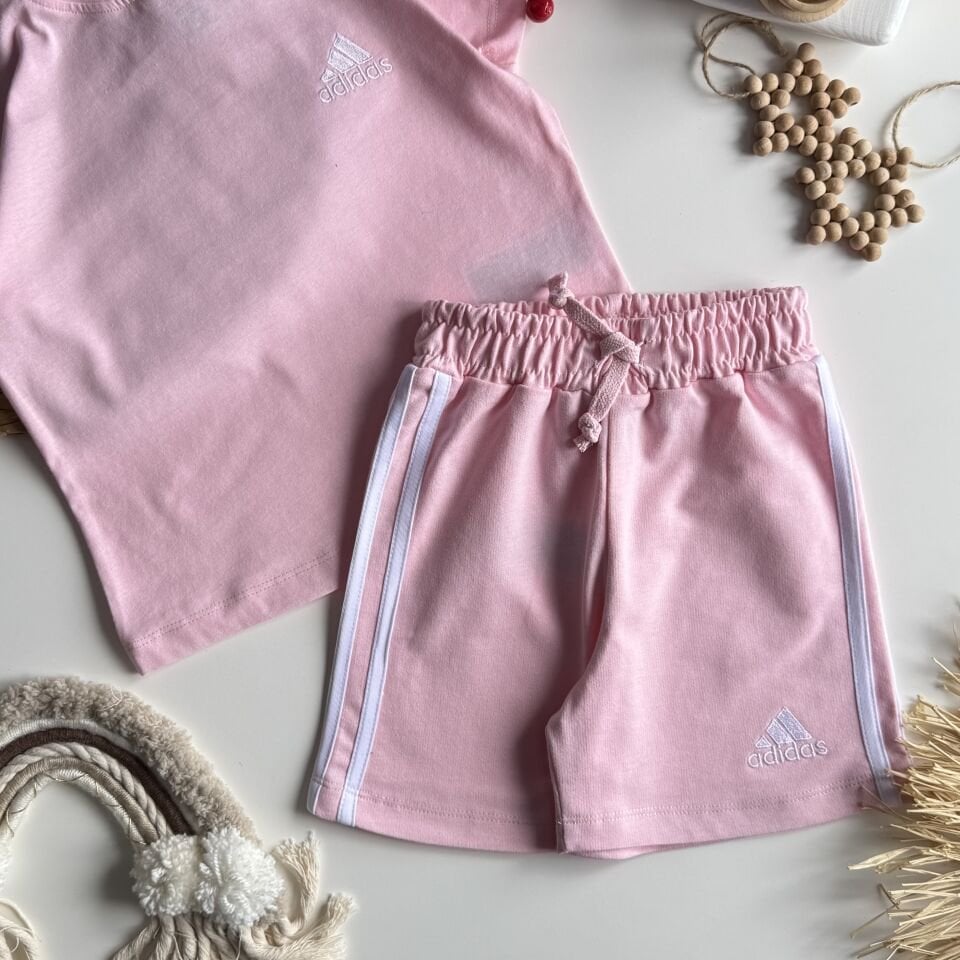 Çizgili Pembe Takım