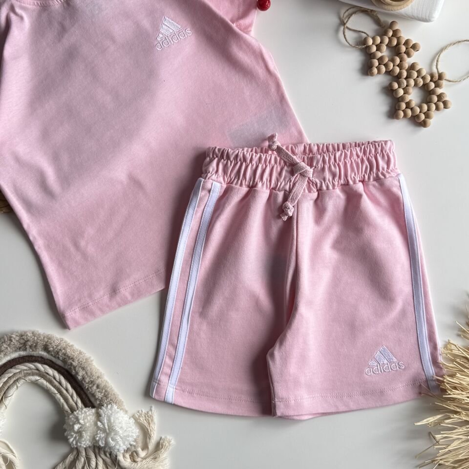 Çizgili Pembe Takım
