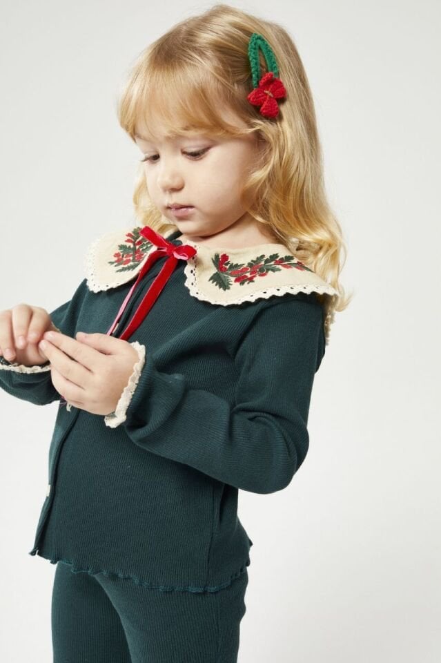 Yeni Yıl Temalı Bebe Yakalı Takım 7-8 YAŞ