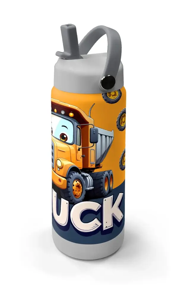 Coral High Truck Desenli Katlanır Ağızlıklı Çelik Termos 650 ml 38343 Adet