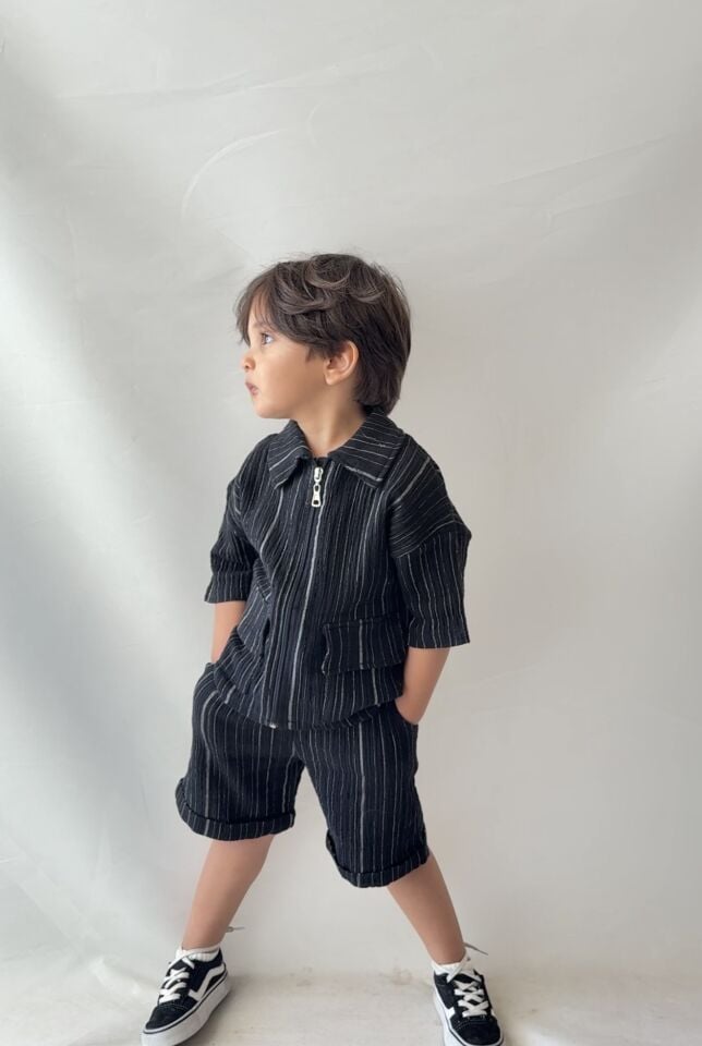 Müslin Çizgili Takım 9-10 YAŞ