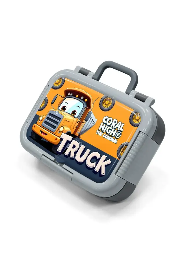 Coral High Kids Truck Desenli Paslanmaz Çelik Beslenme Kabı 39161 Adet
