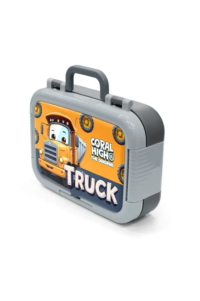 Coral High Kids Truck Desenli Paslanmaz Çelik Beslenme Kabı 39161 Adet