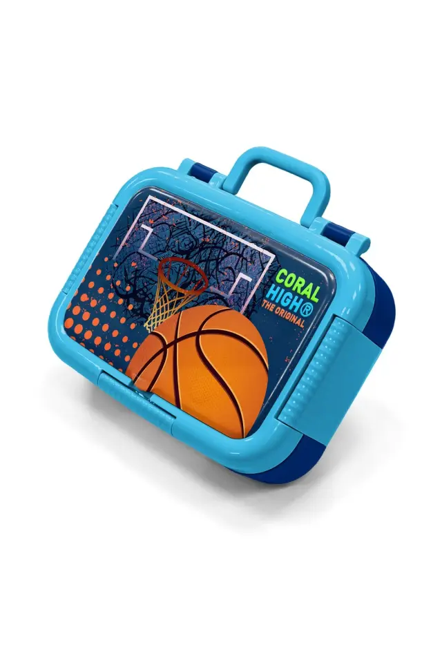Coral High Kids Turuncu Lacivert Basketbol Desenli Paslanmaz Çelik Beslenme Kabı 39274 Adet