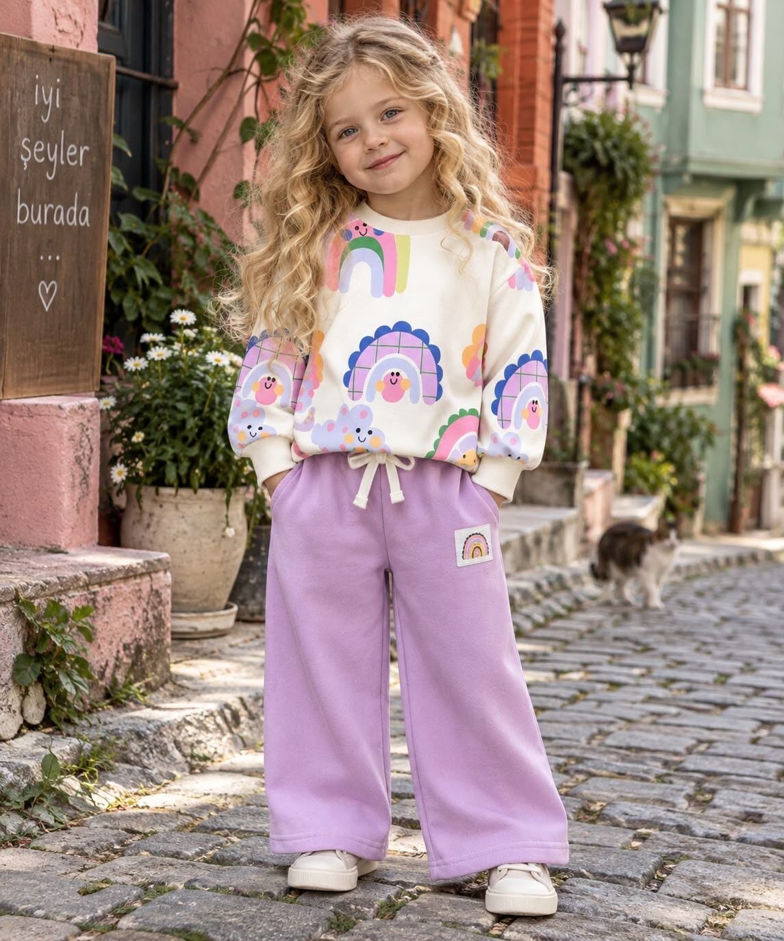 Gökkuşağı Model Eşofman Takımı 7-8 YAŞ