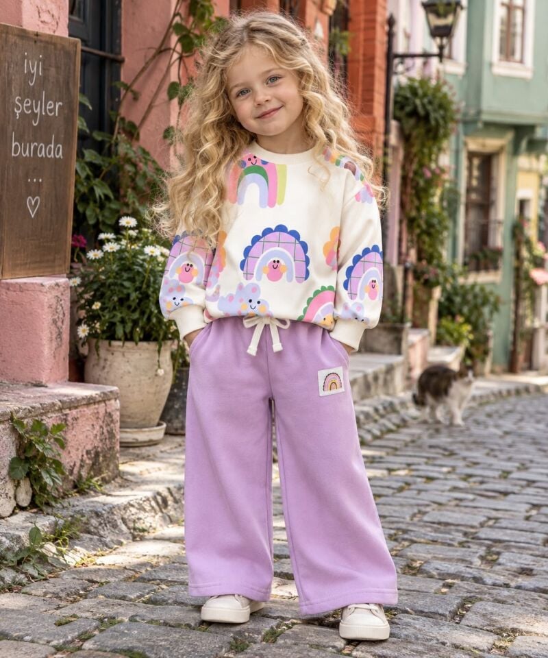 Gökkuşağı Model Eşofman Takımı 7-8 YAŞ