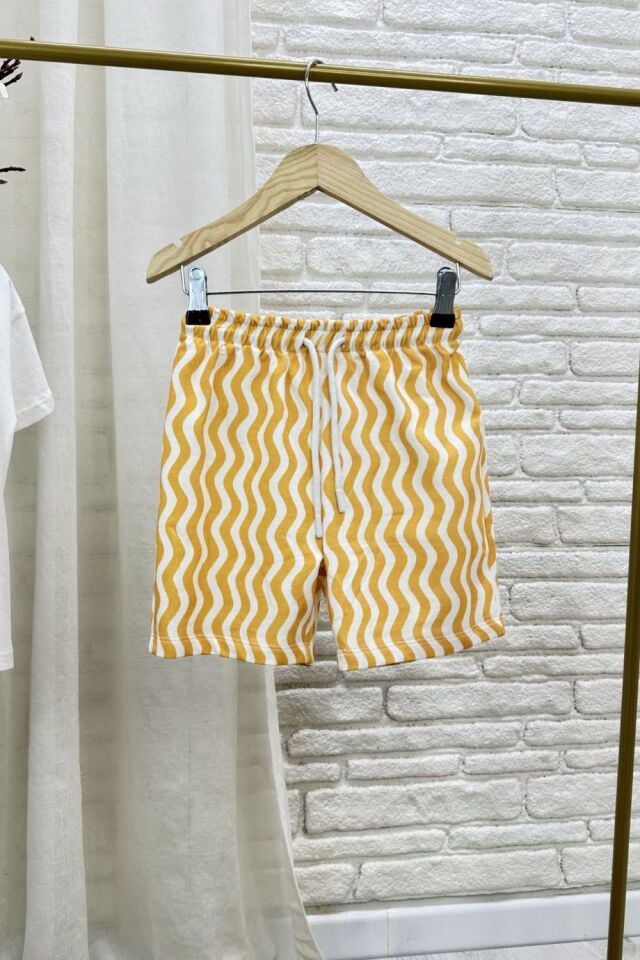 Çizgili Sarı Basic Takım 6-7 YAŞ