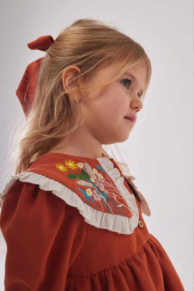 Bebe Yaka Elbise(Toka Hediyeli) 2-3 YAŞ