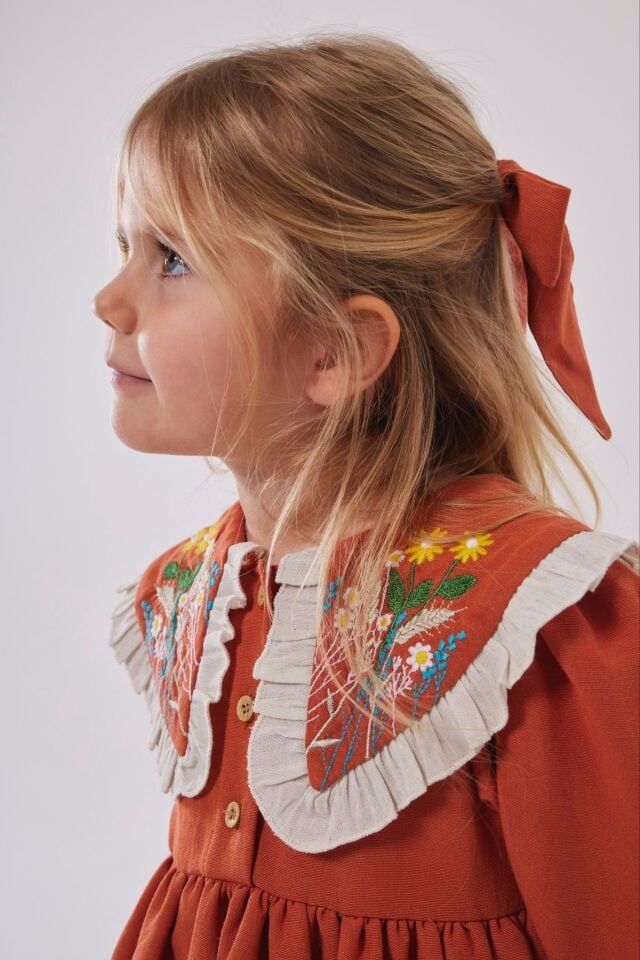 Bebe Yaka Elbise(Toka Hediyeli) 2-3 YAŞ