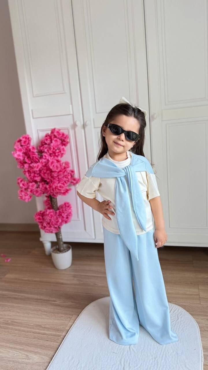 Mavi Şallı Model Takım 7-8 YAŞ