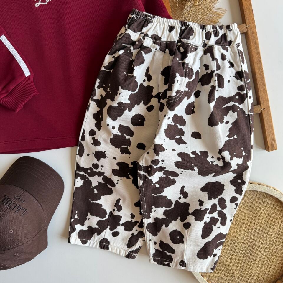 Unisex Laciel Bordo Baskılı Takım 6-7 YAŞ