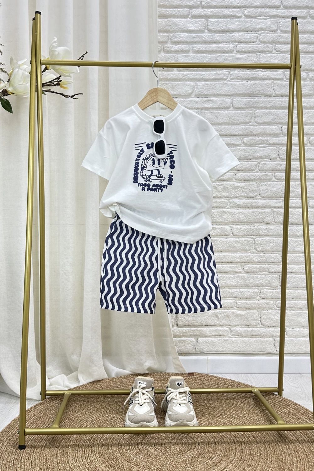 Çizgili Lacivert Basic Takım 6-7 YAŞ