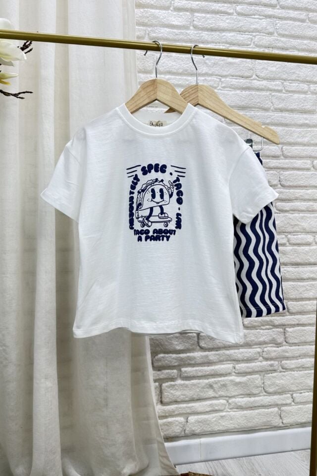 Çizgili Lacivert Basic Takım 6-7 YAŞ