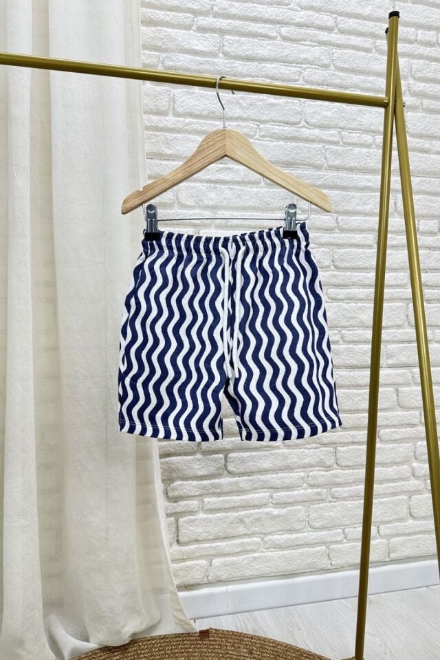 Çizgili Lacivert Basic Takım 6-7 YAŞ