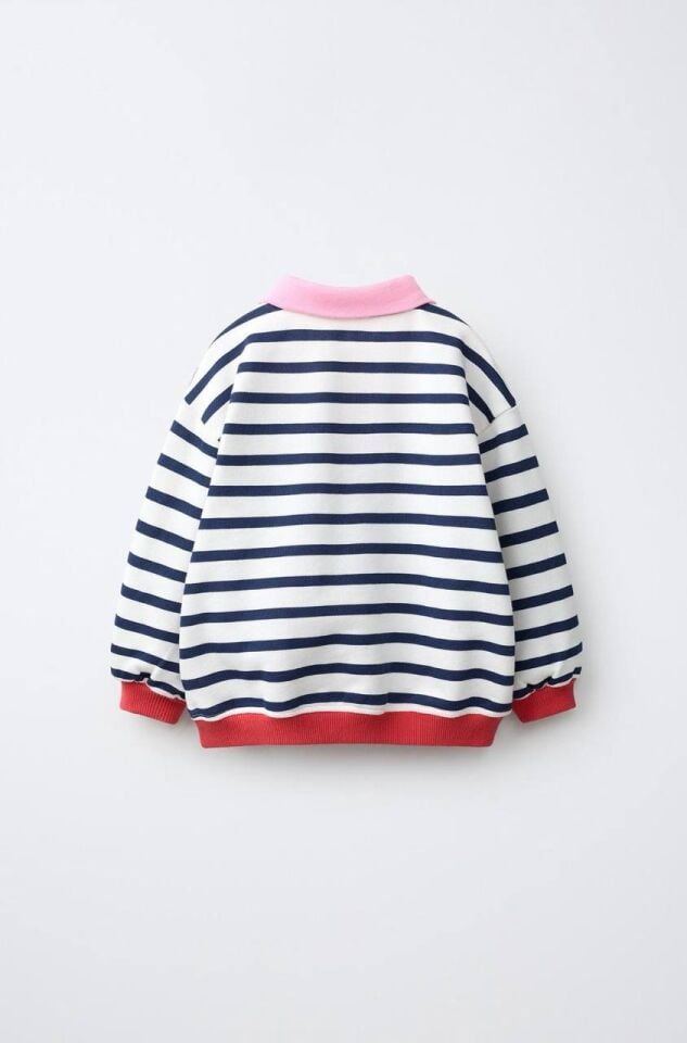 Ny İşlemeli Polo Sweat 6-7 YAŞ