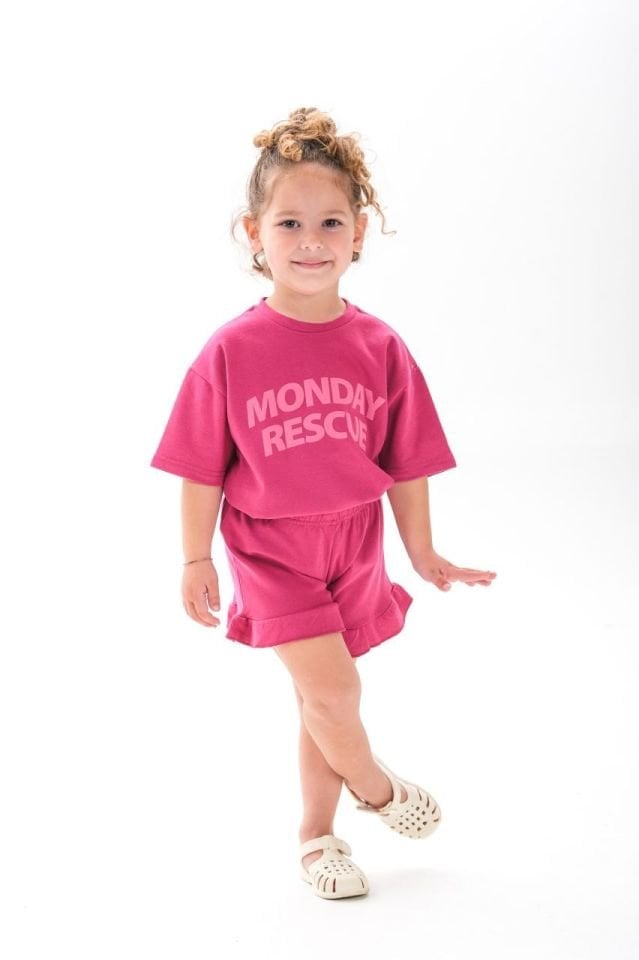 Monday Şortlu Pembe Takım