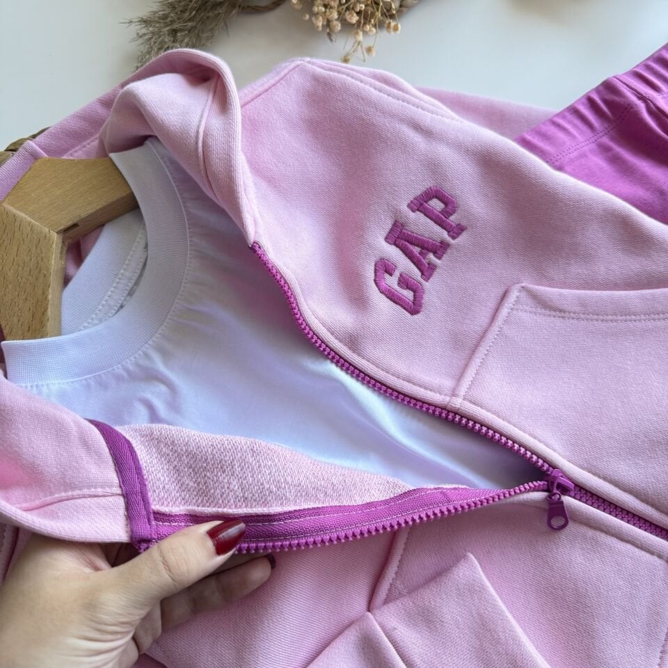 Fermuarlı Pembe Gap Takım
