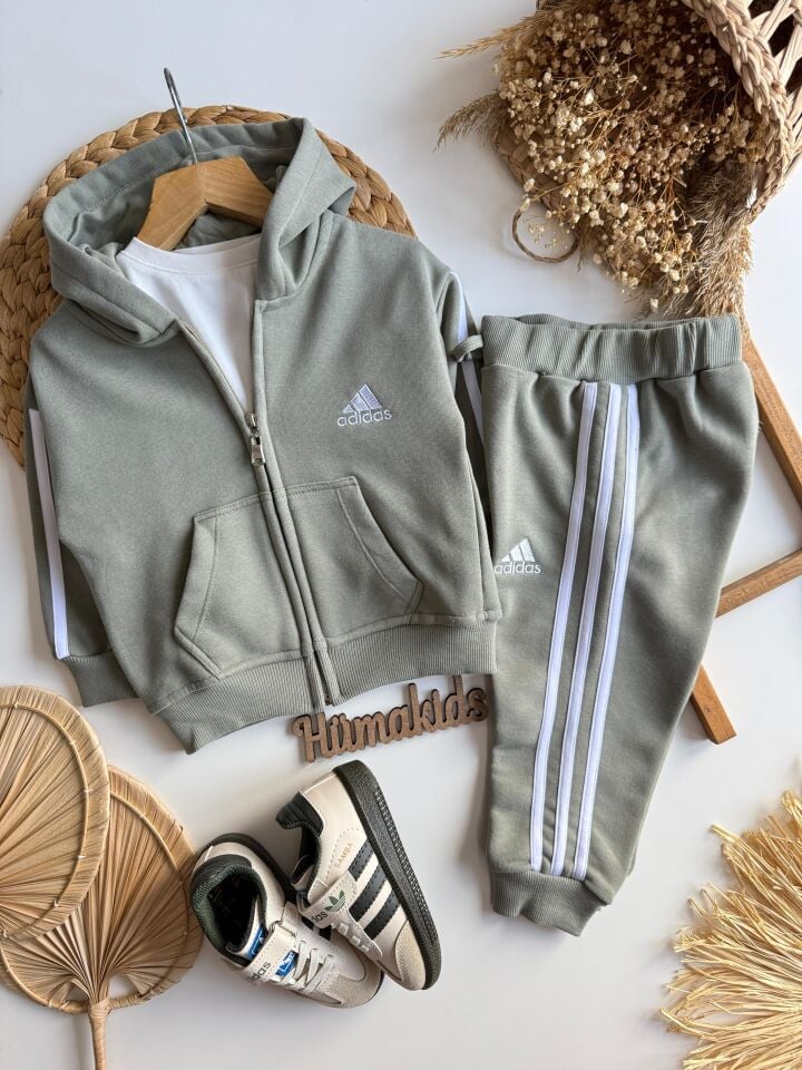 Haki Ads fermuarlı Takım 2-3 YAŞ