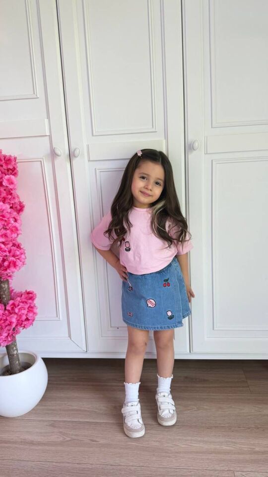 Denim Etekli Takım 9-10 YAŞ