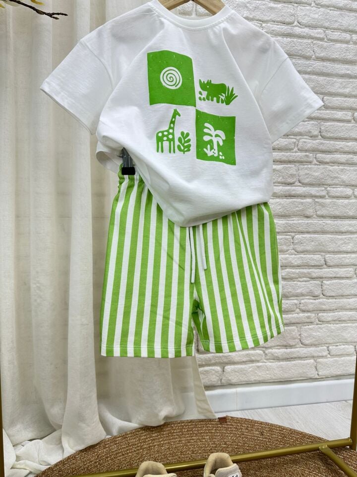 Doğa Temalı Yeşil Basic Takım 4-5 YAŞ