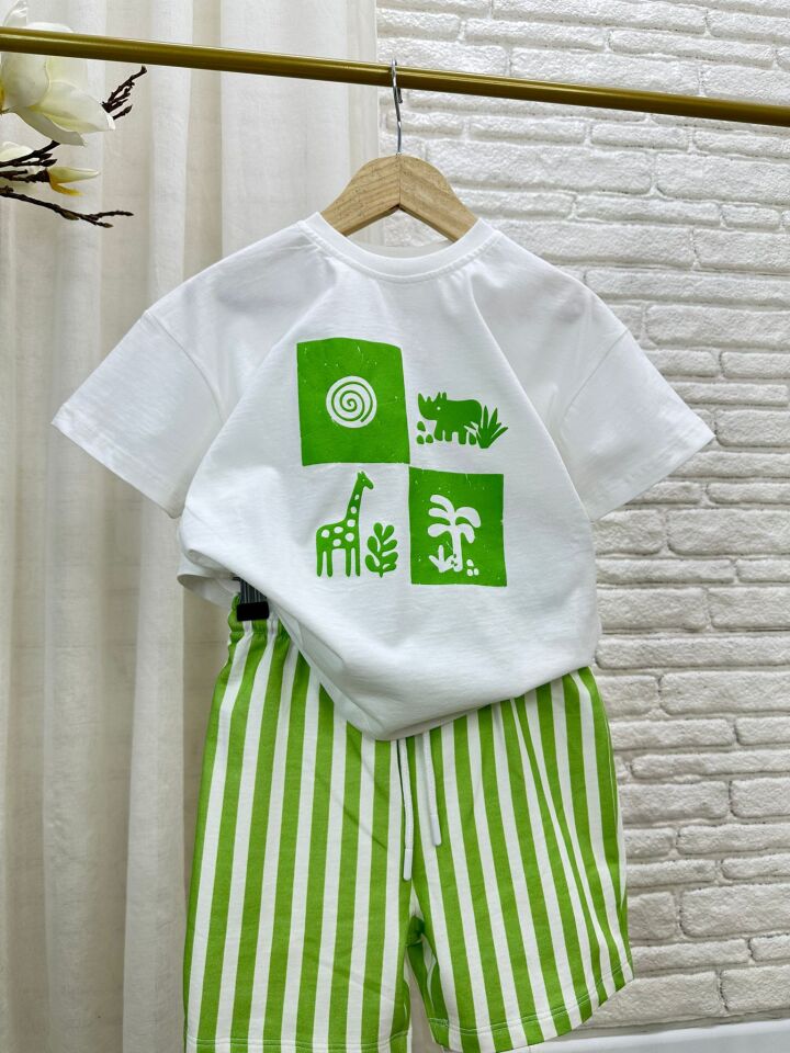 Doğa Temalı Yeşil Basic Takım 4-5 YAŞ