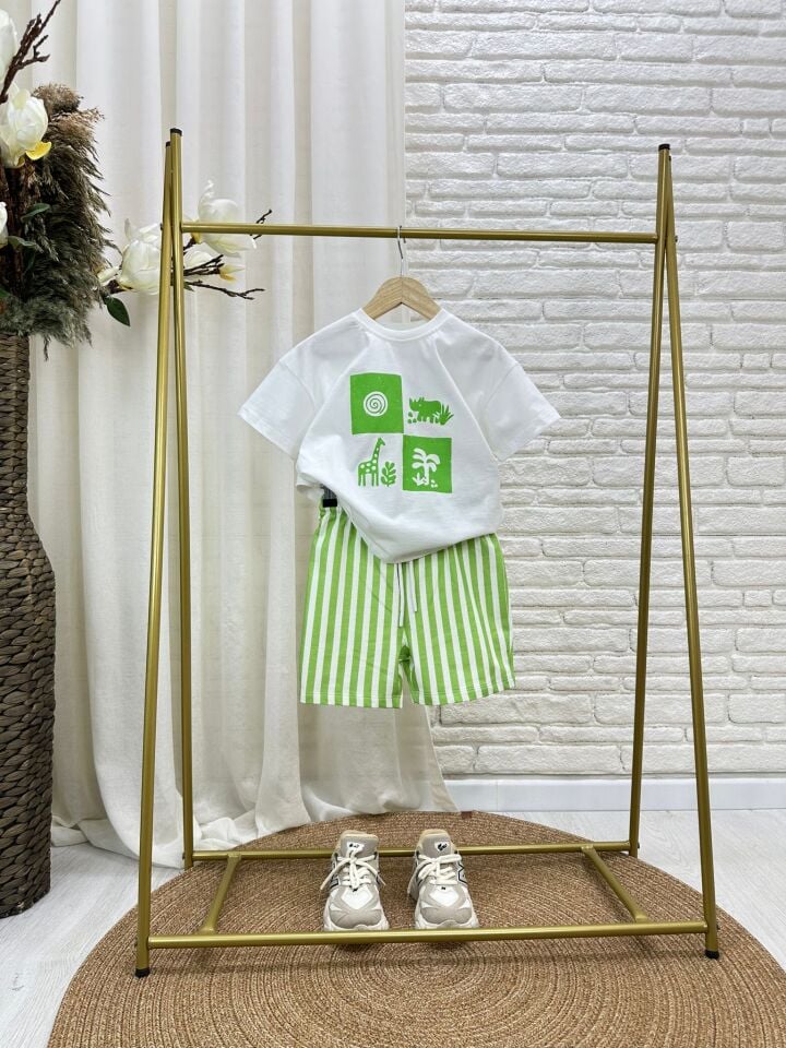 Doğa Temalı Yeşil Basic Takım 6-7 YAŞ