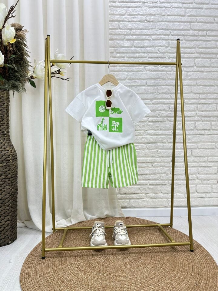 Doğa Temalı Yeşil Basic Takım 6-7 YAŞ