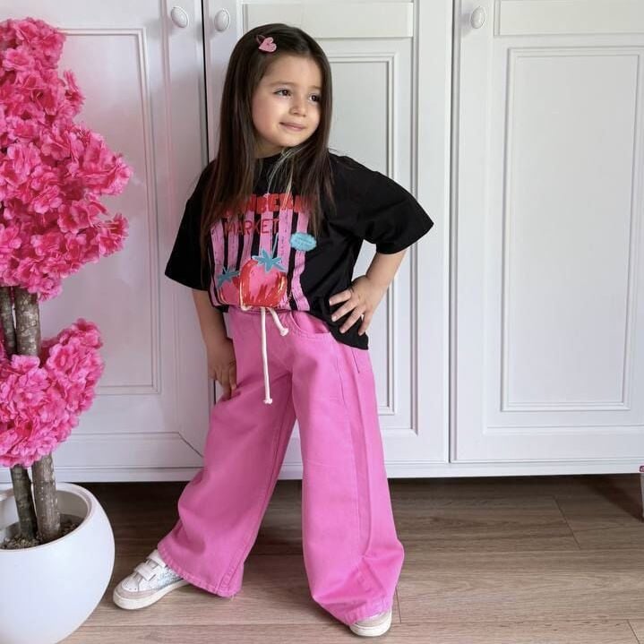 Oversize Çilekli Takım 9-10 YAŞ
