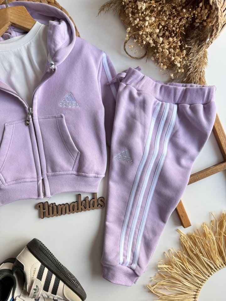 Lila Ads fermuarlı Takım 5-6 YAŞ