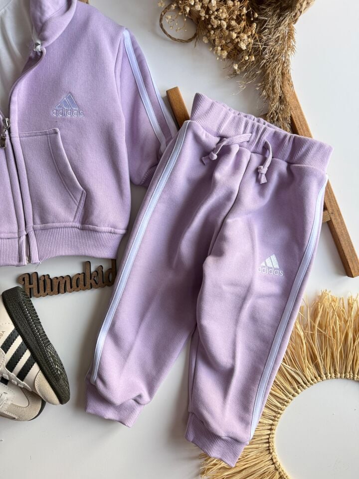 Lila Ads fermuarlı Takım 5-6 YAŞ