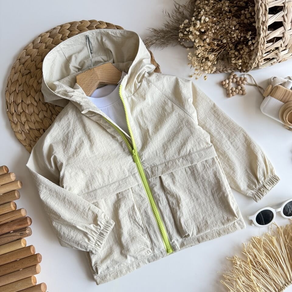 Krem Basic Yağmurluk 2-3 YAŞ