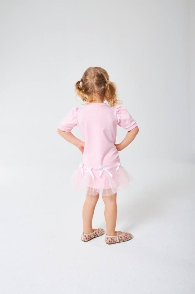 Kirazli Tütülü Elbise