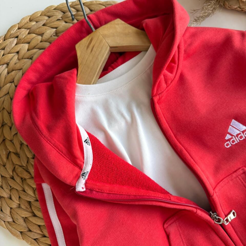 Kırmızı Ads fermuarlı Takım 5-6 YAŞ