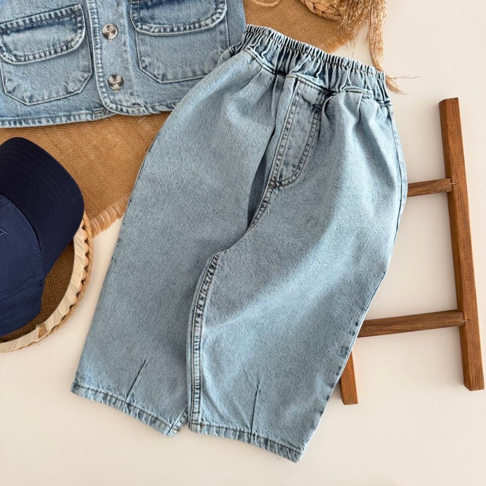 Denim Mavi Pantolon 6-7 YAŞ