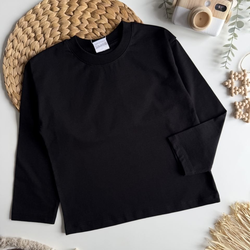 Siyah Uzun Kollu Tshirt