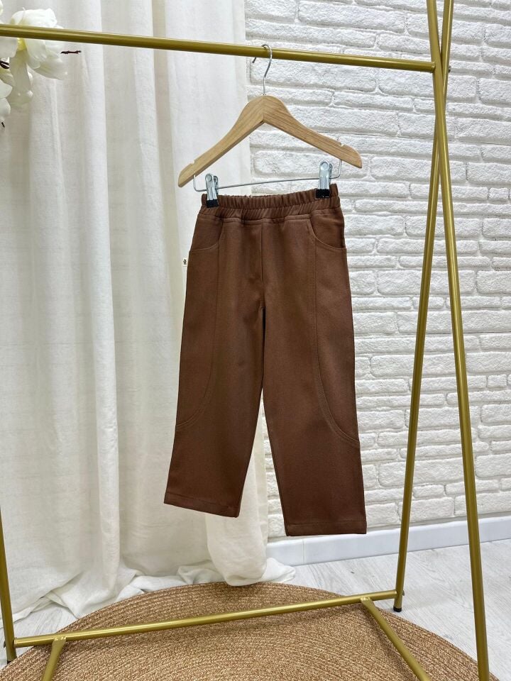 Yelekli Kahve Takım 5-6 YAŞ