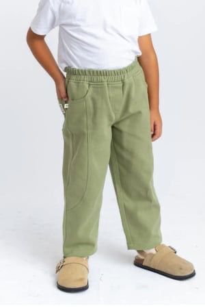 Gabardin Haki Ceketli Takım 4-5 YAŞ