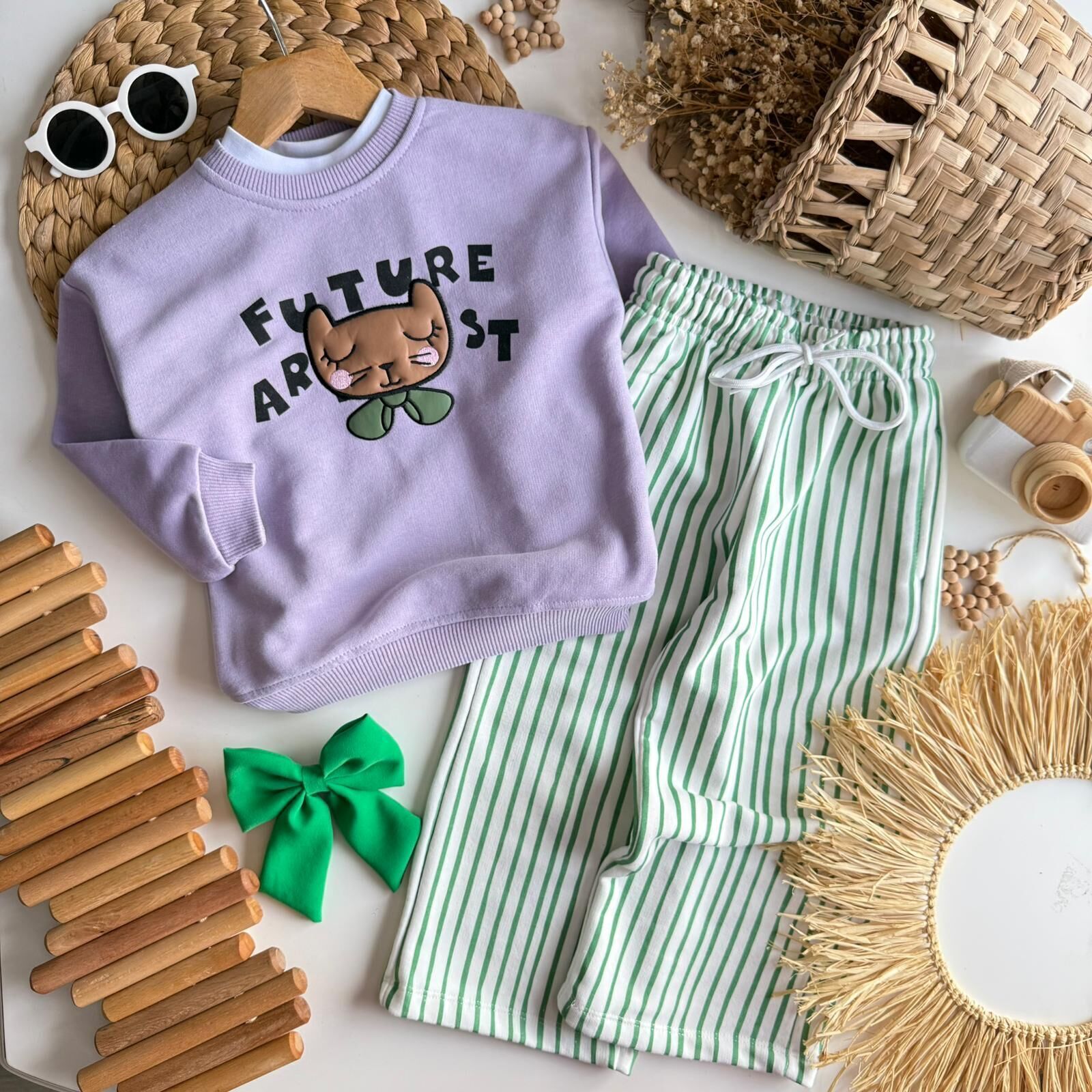 Çizgili Desenli Takım 2-3 YAŞ