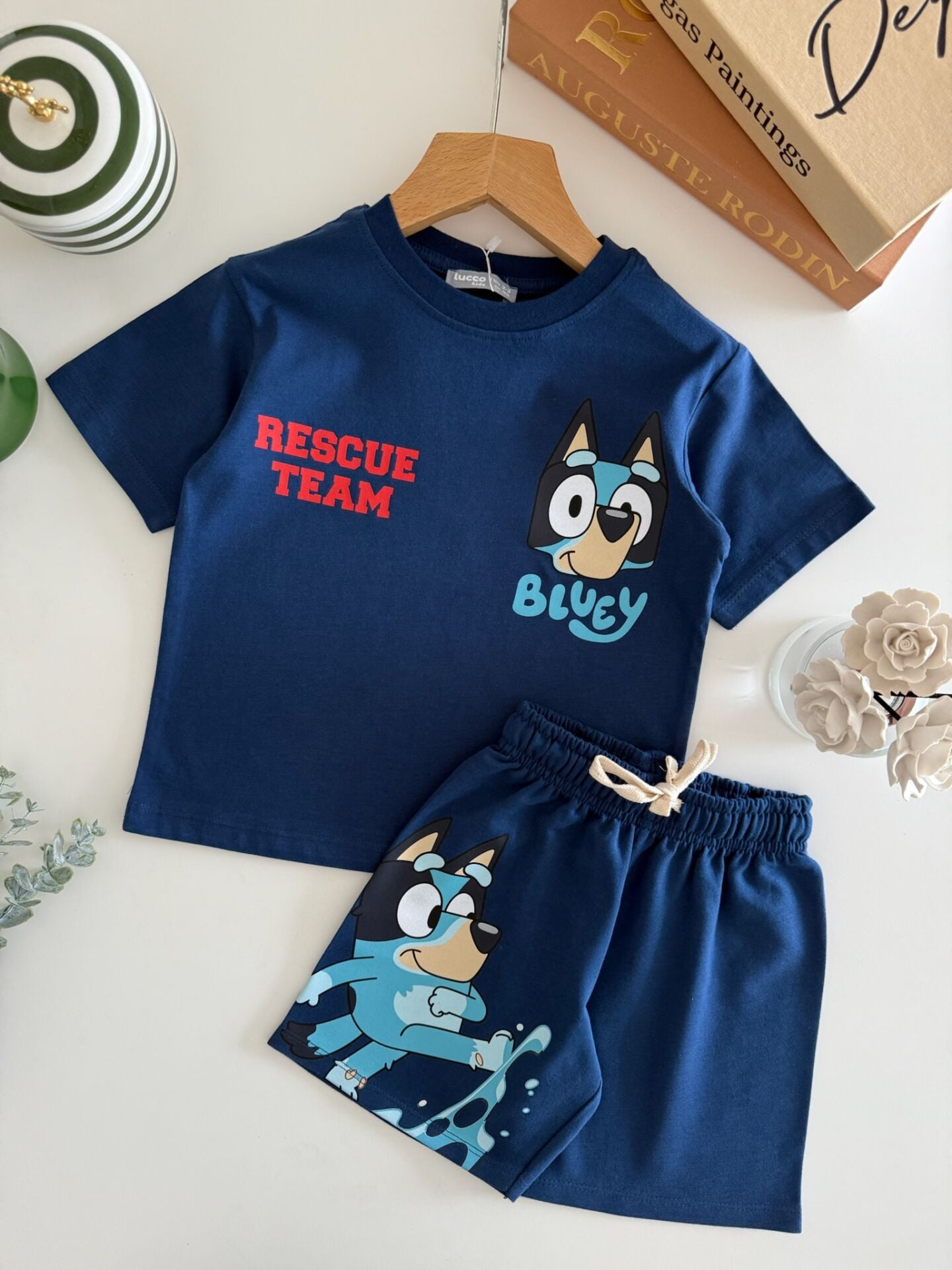 Bluey Baskılı Lacivert Takım 3-4 YAŞ
