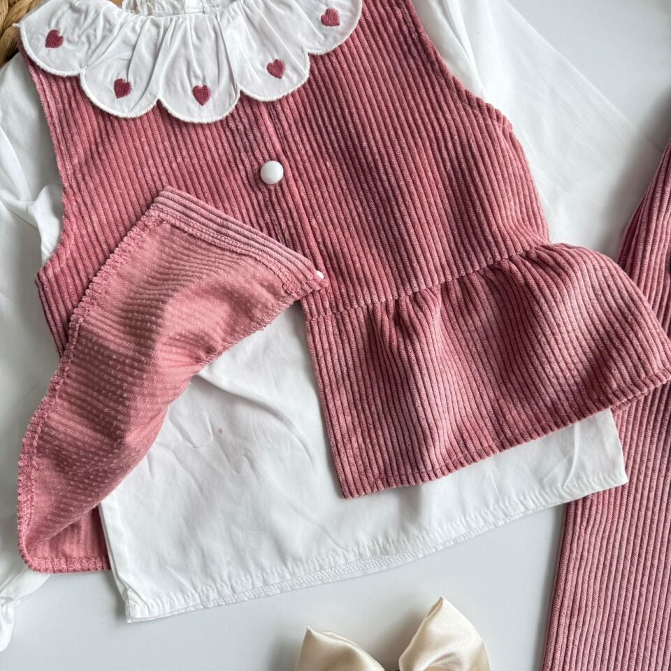 3'lü Kadife Takım 8 Yaş