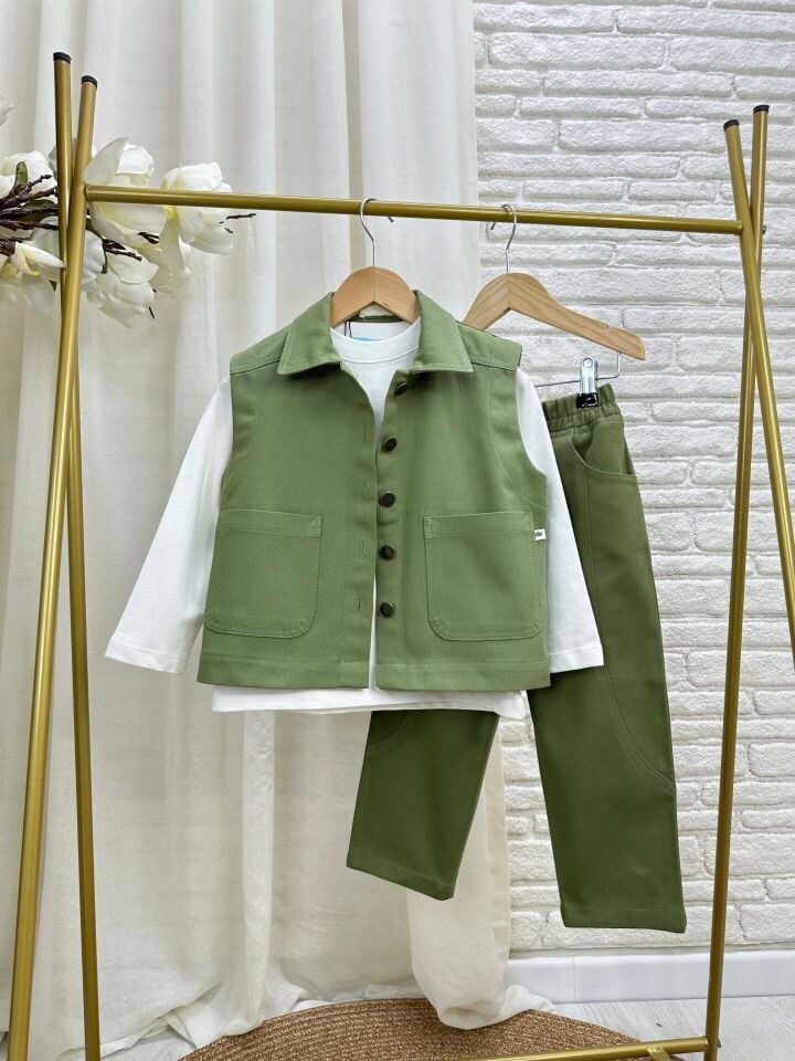 Yelekli Yeşil Takım 6-7 YAŞ