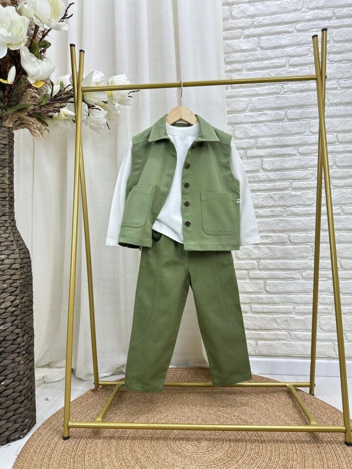 Yelekli Yeşil Takım 6-7 YAŞ